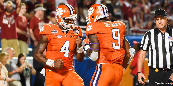 The Deshaun Watson-Wayne Gallman duo would be reunited as starters in this scenario.