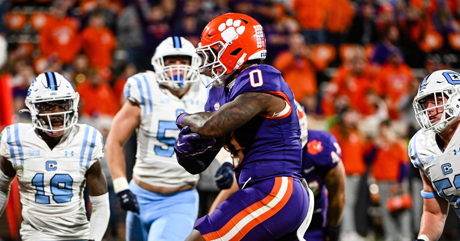 Barrett Carter was honored as a finalist for the Butkus Award. He even got in on a TD run late against The Citadel.
